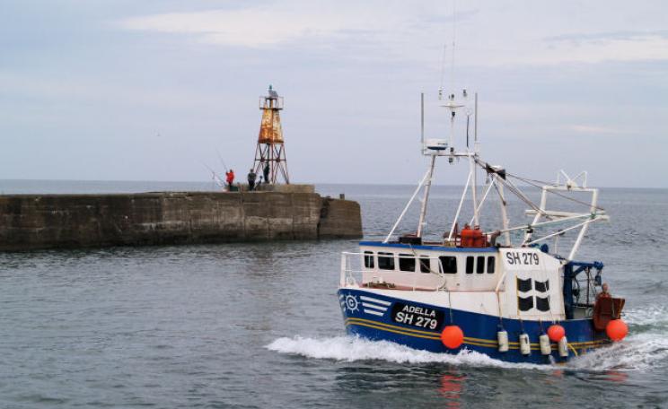 Fishing off Northumberland coast