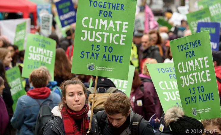 Climate justice march