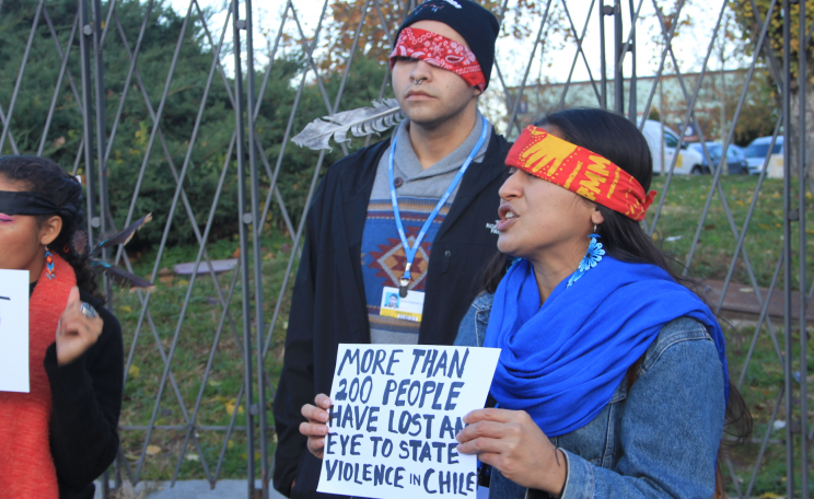 Indigenous activists at COP