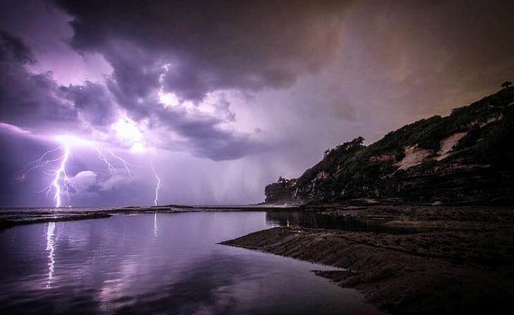 Lightning storm in New South Wales