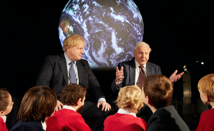 Boris Johnson and David Attenborough 