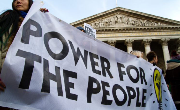 Power for the People demo, London. Photo: Robin Prime.