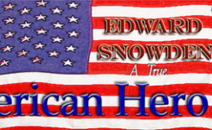 Edward Snowden - 'True American Hero'. Photo: Richard Loyal French via Flickr.com.