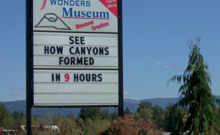 The 'Seven Wonders' Creation Museum near Mount St. Helens, Oregon. Photo: hansen.berlin via Flickr.com.