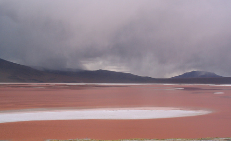 Before the rain: Laguna Colorada, Bolivia. Photo: Robin Fernandes via Flickr.com.