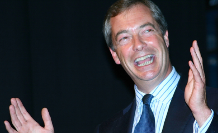 Nigel Farage has a lot to smile about - but do we? Photo: Derek Bennett via Flickr.com.