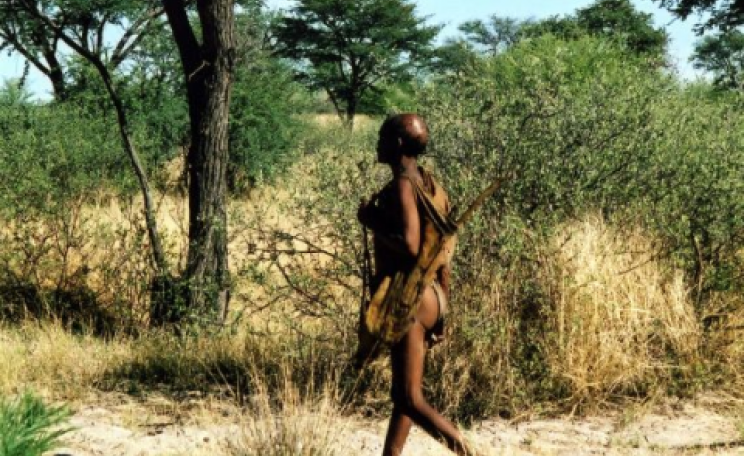 A Bushman out hunting in the Kalahari. Photo: DragonWoman via Flickr.com.