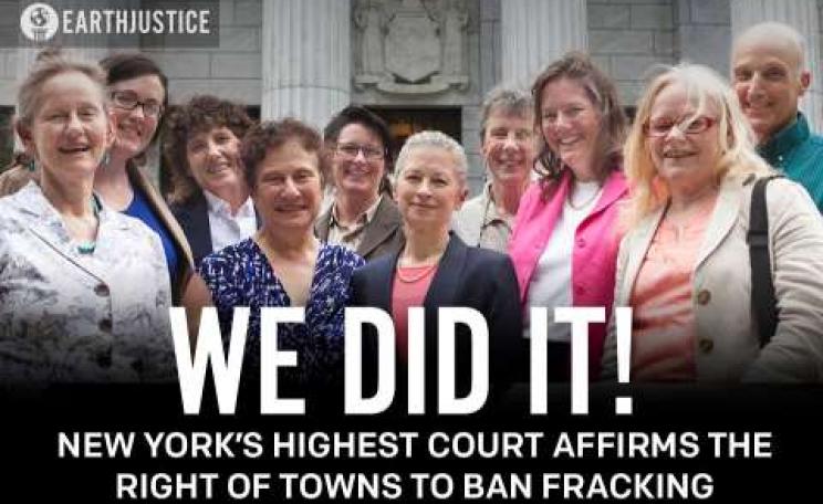 Dryden, New York - We did it! Photo: Earthjustice.
