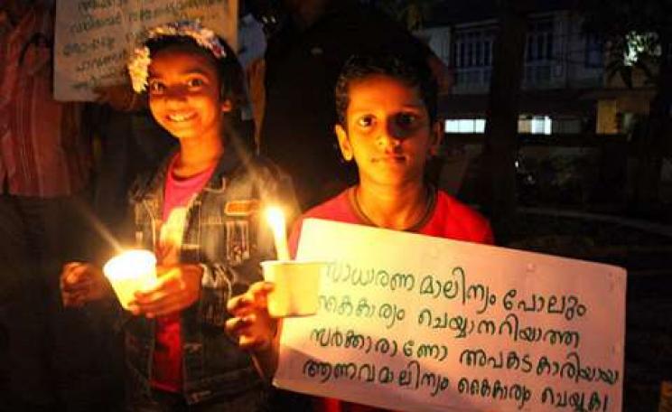Criminals? Protest against Kundakulam nuclear power station in Tamil Nadu, India. Photo: Joseph Lazer / Wikimedia Commons.