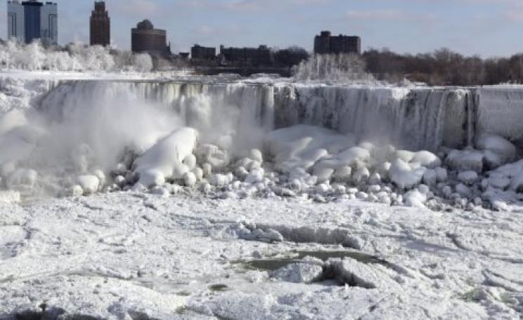 Changing climates ... the polar vortex played havoc with Niagara Falls (and much of the rest of North America too). Photo: Rick Warne / EPA.