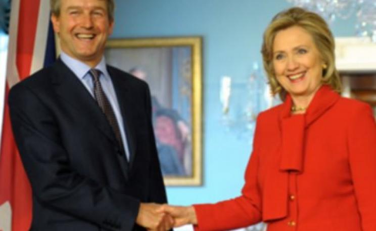 Owen Paterson meets Hillary Clinton. Photo: from owenpaterson.org.