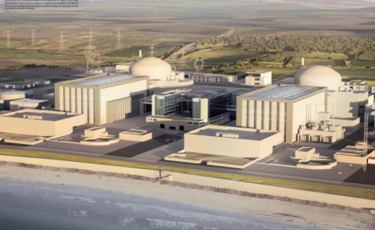 Hinkley C is 'unconstructable', says a distinguished nuclear engineer - 'like building a cathedral within a cathedral'. Artist's impression of the completed nuclear power station by EDF.