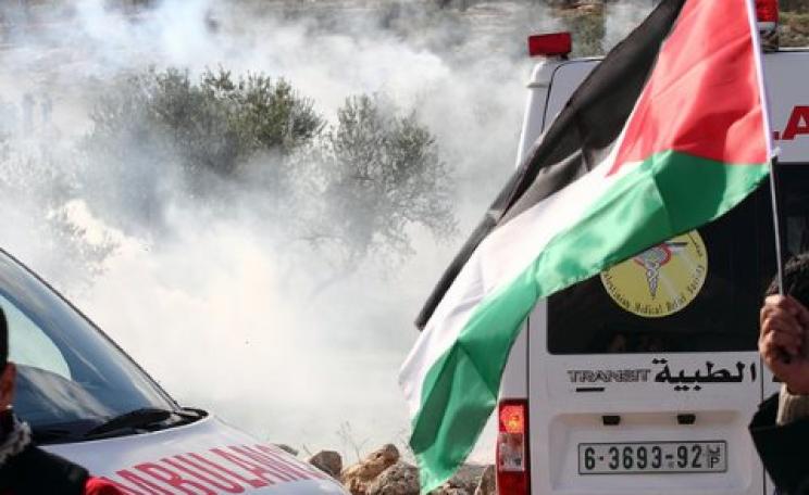 Ambulances under tear gas attack at Bil'in, Palestine. In future, could it be something worse? Photo: Yossi Gurvitz via Flickr.