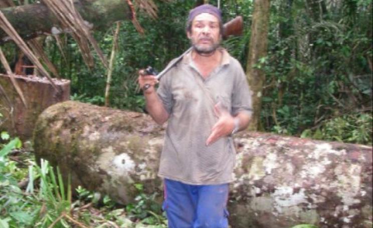 Denounced to the police for illegal logging, but no action taken - Señor Adeuzo Mapes Rodríguez, aka 'Capelon'.