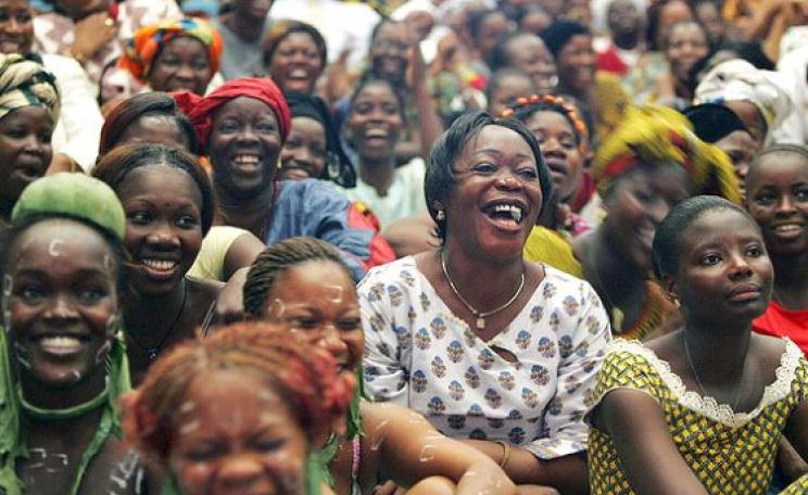 Women from all over Côte d'Ivoire gather to celebrate International Women's Day at the Palais de la Culture in Abidjan, Côte d'Ivoire. Photo: UN Photo / Ky Chung vias Flickr (CC BY-NC-ND 2.0).