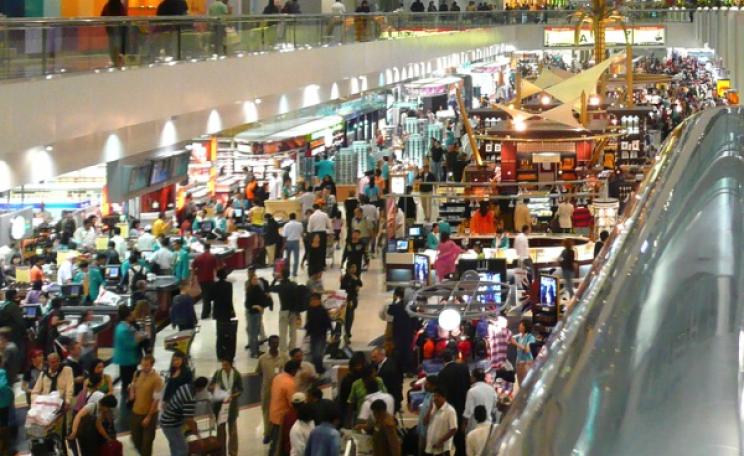 The consumer fun never stops! Dubai airport at 3am. But how long can it all last? Photo: joiseyshowaa via Flickr (CC BY-SA).
