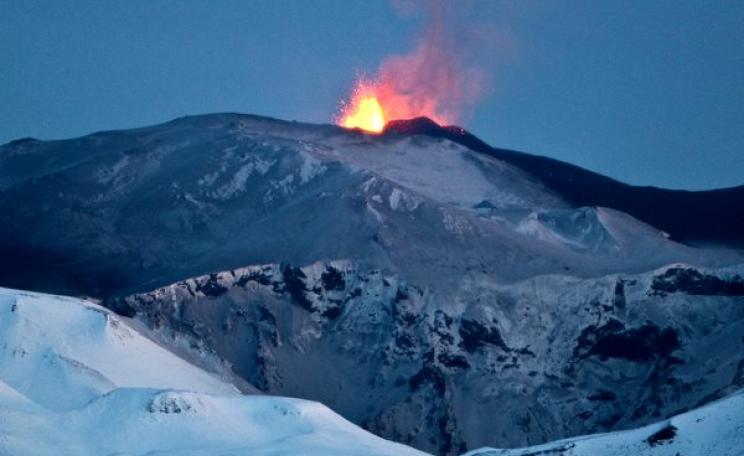 The mass extinction that closed the Triassic period was marked by massive CO2 emissions from volcanoes - like the 2010 eruption of Eyjafjallajökull, Iceland. Photo: Óli Jón via Flickr (CC BY-NC-ND).