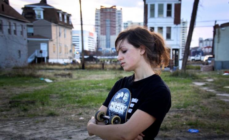 Skater girl portrait (Abigail Tarttelin, author of 'Golden Boy'), Atlantic City, NJ. Photo: Chris Goldberg via Flickr (CC BY-NC).