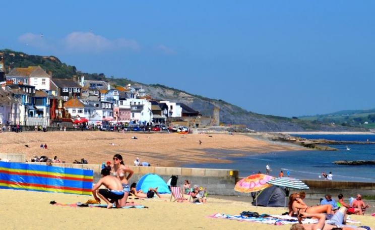 Holidays are associated with happiness - who knew? But that does not mean we have to build a new London runway, as these pleasure seekers on the beach at Lyme Regis demonstrate. Photo: Clive A Brown via Flickr (CC BY-NC).