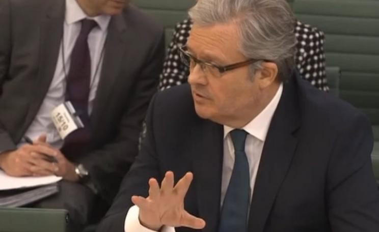 'When we lied, we never meant you to believe us' - Paul Willis, VW's UK managing director. Photo: still from Parliamentlive.tv.