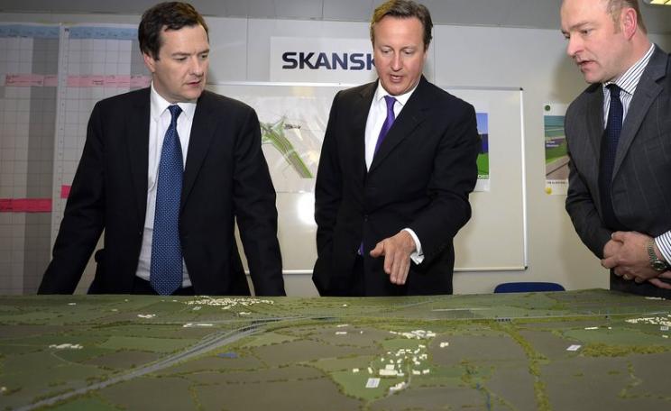 Prime Minister David Cameron, Chancellor George Osborne map out their planned destruction of the UK renewable energy industry. Photo: Number 10 via Fliclr (CC BY-NC-ND).