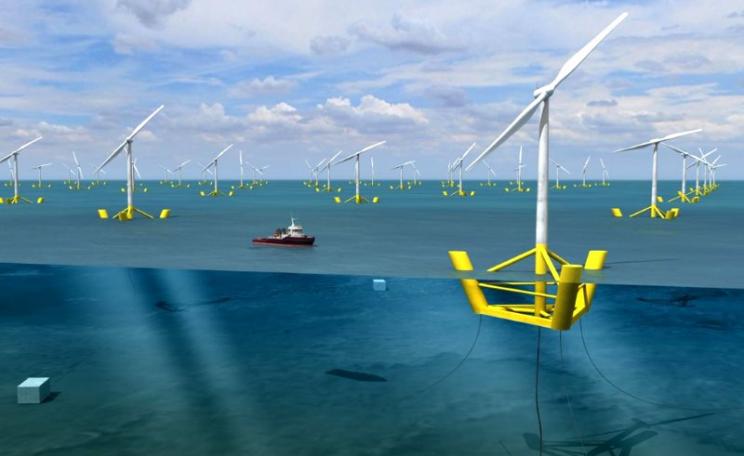DCNS and Nass&Wind designed this 'Winflo' floating wind turbine.
