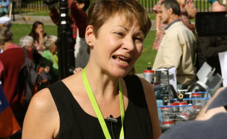 Caroline Lucas. Photo: Patrick Duce / Campaign Against Arms Trade (CC BY-NC-ND).