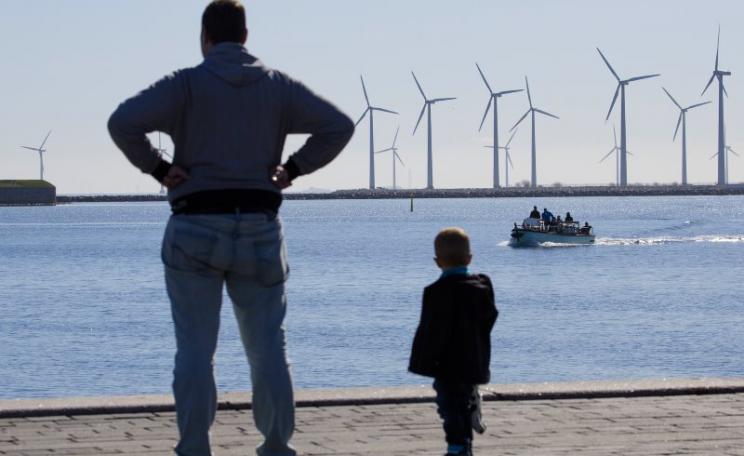 Wind power in Copenhagen, Denmark - representing everything the UK's Euro-sceptic right most hates. Photo: Johan Wessman / News Øresund via Flickr (CC BY-ND).