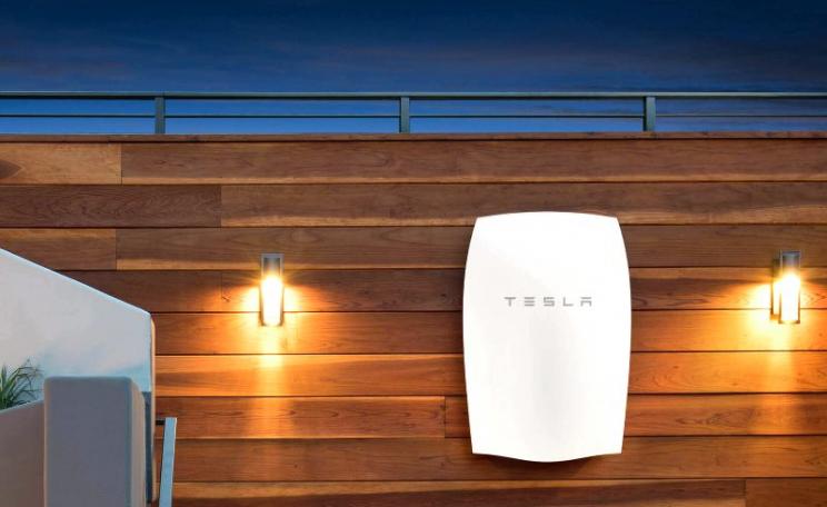 Tesla Powerwall battery keeping the solar lights on after sunset. Photo: Tesla.com.