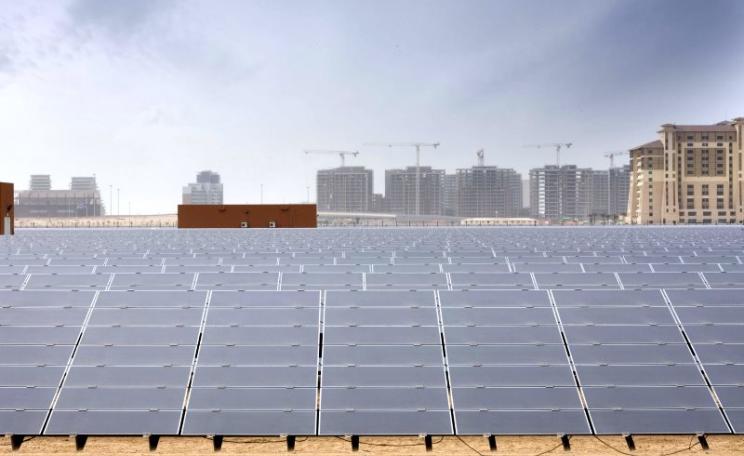 10 MW Solar PV Power Plant in Masdar City, Abu Dhabi, where solar is already the lowest cost form of electricity generation. Photo: Masdar Official via Flockr (CC BY-NC-SA).