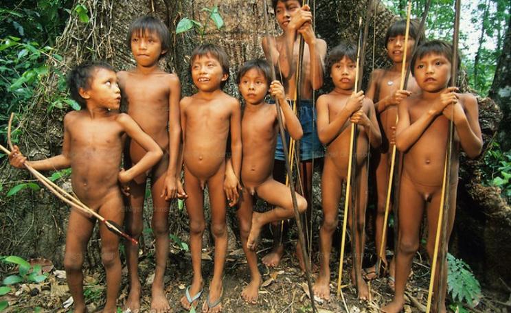 Yanomami children in their forest home - which, with notorious 'Soy King' Bairo Maggi as agriculture minister, is now looking decidedly less secure. Photo: Dung Nguyen via Flickr (CC BY-NC-SA).