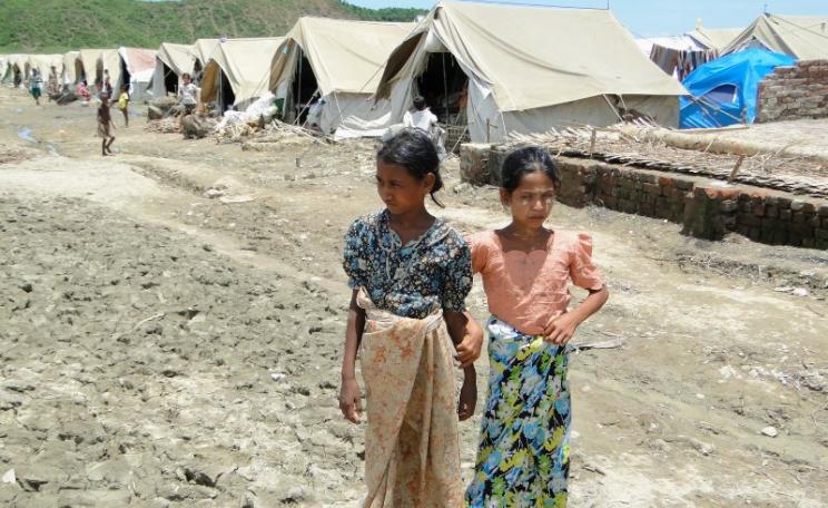Myanmar: Monsoon rains threaten Rohingya who have been displaced from their homes, villages and lands under violent and discriminatory government policies. Photo: Evangelos Petratos / EU/ECHO, Myebon, June 2013 via Flickr (CC BY-NC-ND).