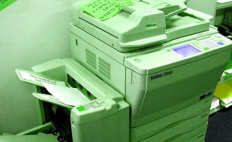 How to green your photocopier? Easy - just change the default from single to double-sided copies, and most people will go along with it. Result? Save thousands of trees. Photo: Bruce Bortin via Flickr (CC BY-NC).