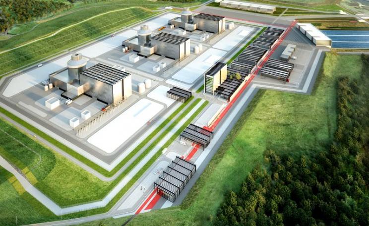 Artist's impression of the Moorside nuclear complex, built on a green field site next to the Sellafield nuclear complex. Image: Nugen.