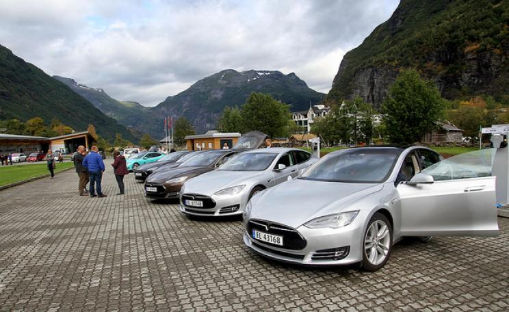 Telsa has driven significant innovation and improvement in the electric car industry. (c) Norsk Elbilforening, via Flickr.