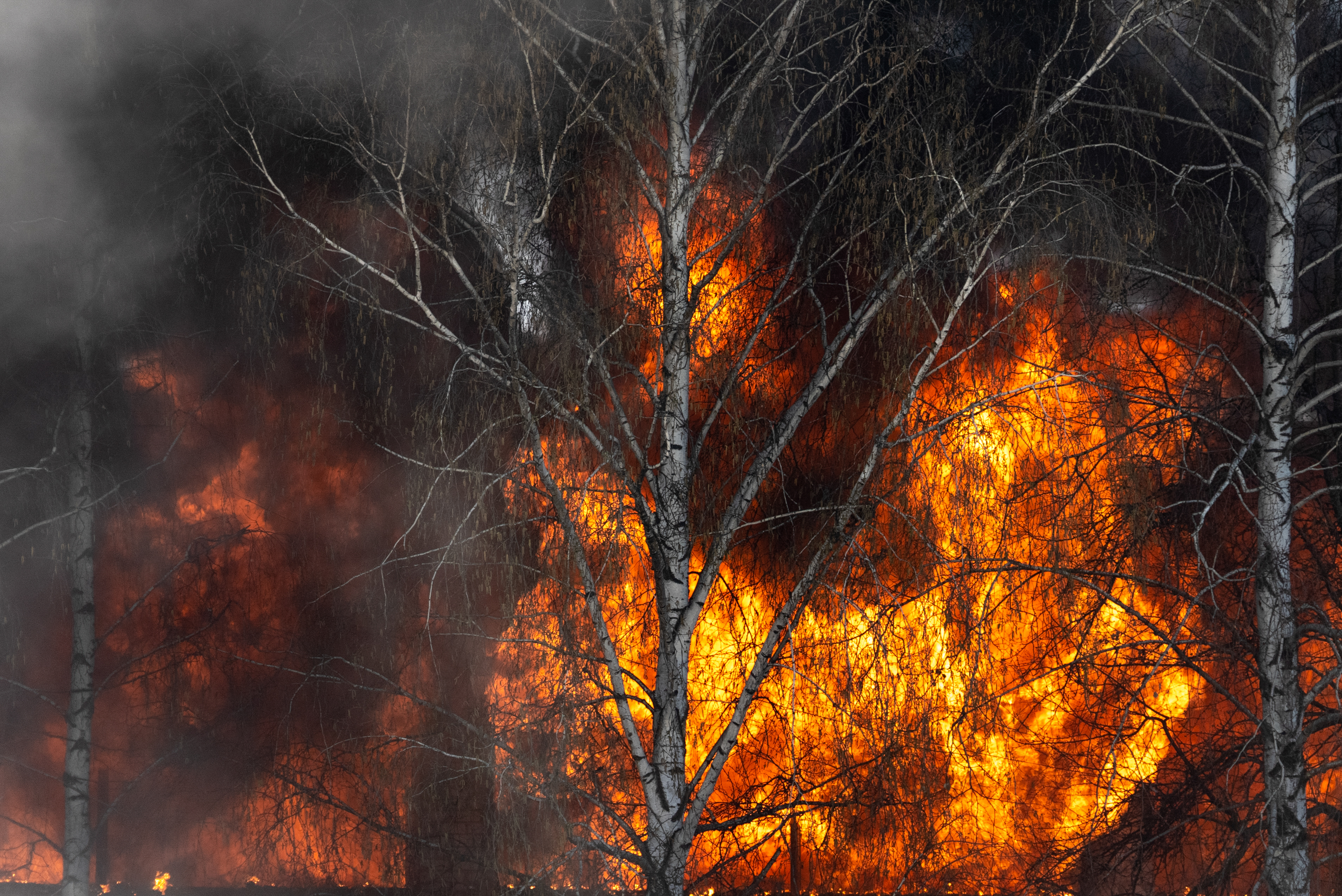 Ukraine war blaze