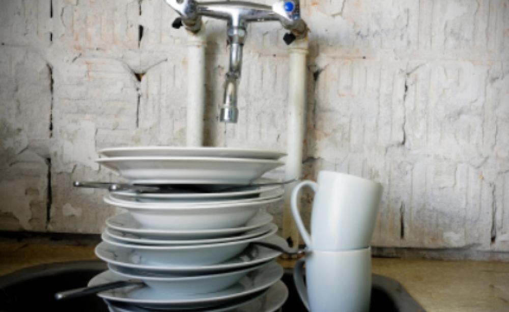 washing up