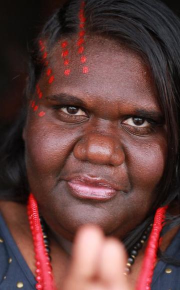 Muckaty Traditional Owner Kylie Sambo is an objector to what she considers radioactive blackmail: education in return for accepting nuclear waste. 'As Australians we should be already entitled to that.'