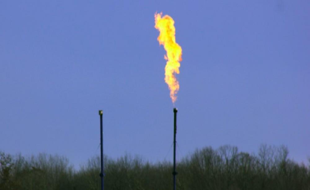 Flaring at the Scott Township fracking well, Pennsylvania. Photo: WCN 24/7 via Flickr (CC BY-NC).
