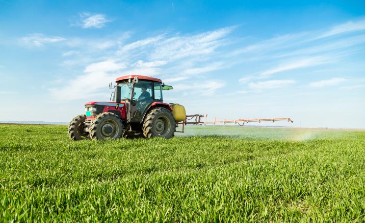 tractor pesticide spray farm