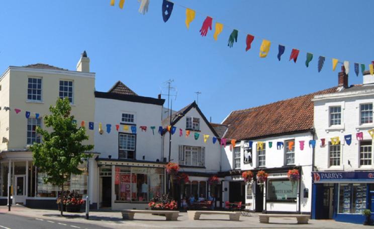 Photograph of a square in Chepstow