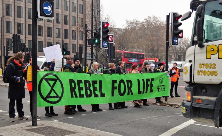 Extinction Rebellion roadblock 