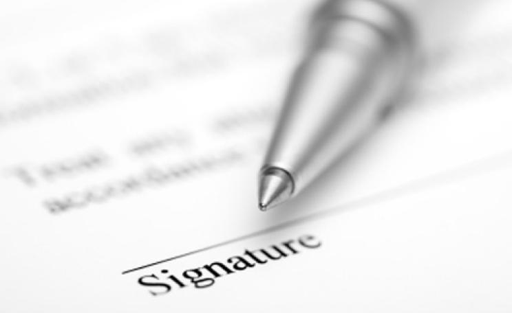 Sign here....