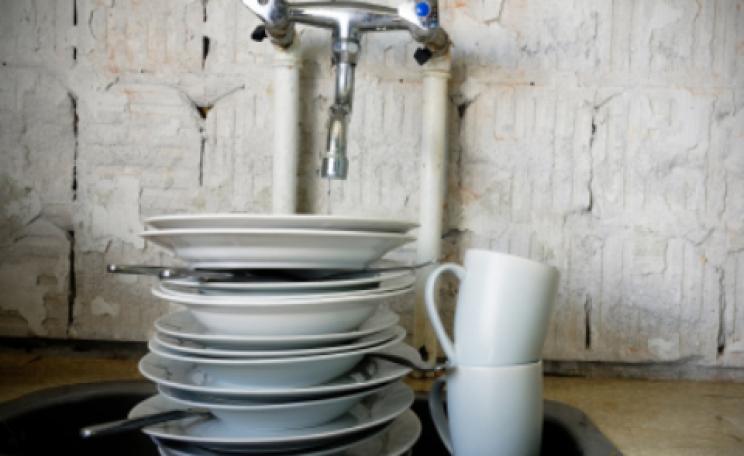 washing up