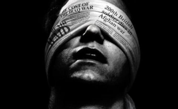 Torturing the truth - the mainstream media today. Photo: via johnpilger.com.