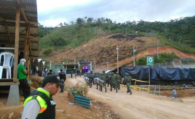 Shuar communities are under oppressive military occupation. Photo: via Intercontinental Cry.