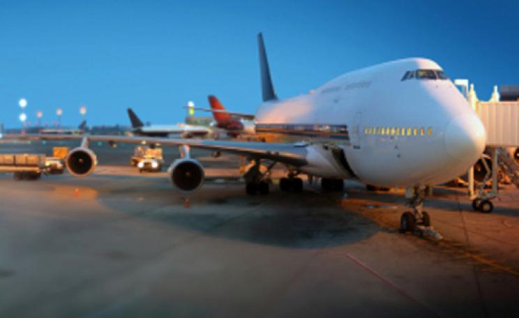 An airplane